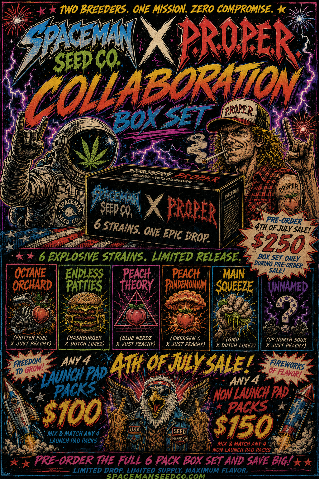 Pre Order Spaceman Seed co X P.R.O.P.E.R. reg colab box set