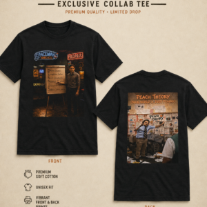 XXL Peach theory T Shirt Black